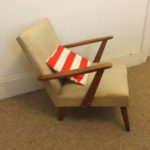 Vintage Retro Arm Chair Lounge Mid Century Atomic Style 50s Statement Piece